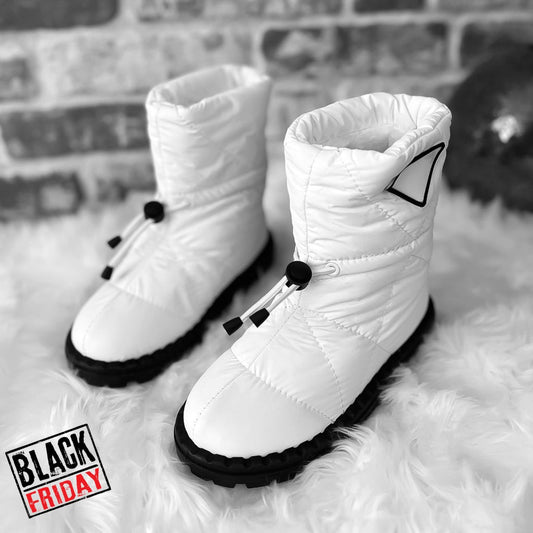 Ghete dama imblanite albe b708 A40-4