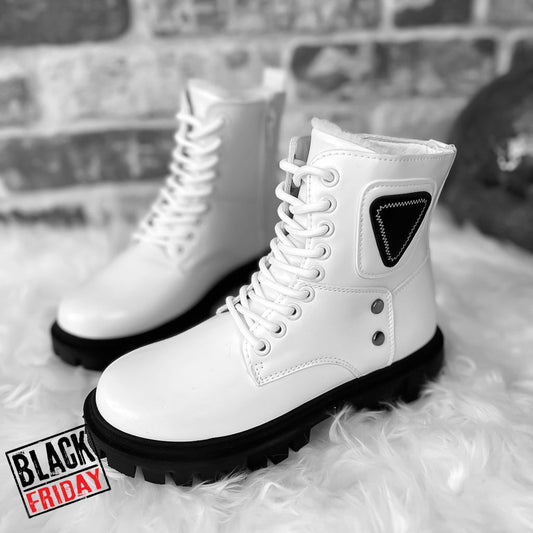 Ghete/Bocanci dama imblanite albe B11 A40-4