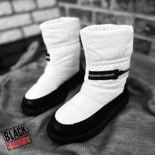 Ghete dama imblanite albe b709 A37-3