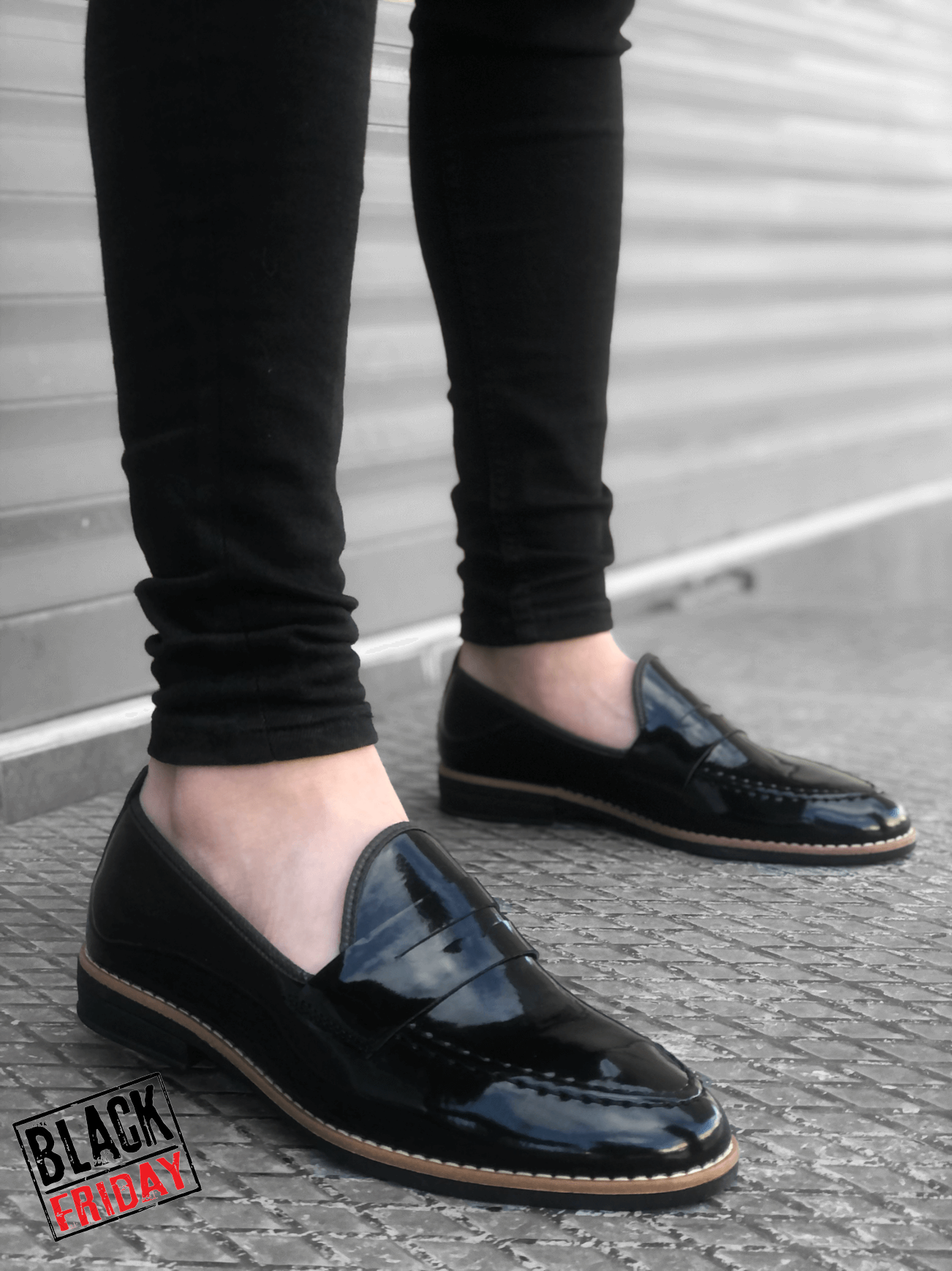 Mocasini barbati negri 12221