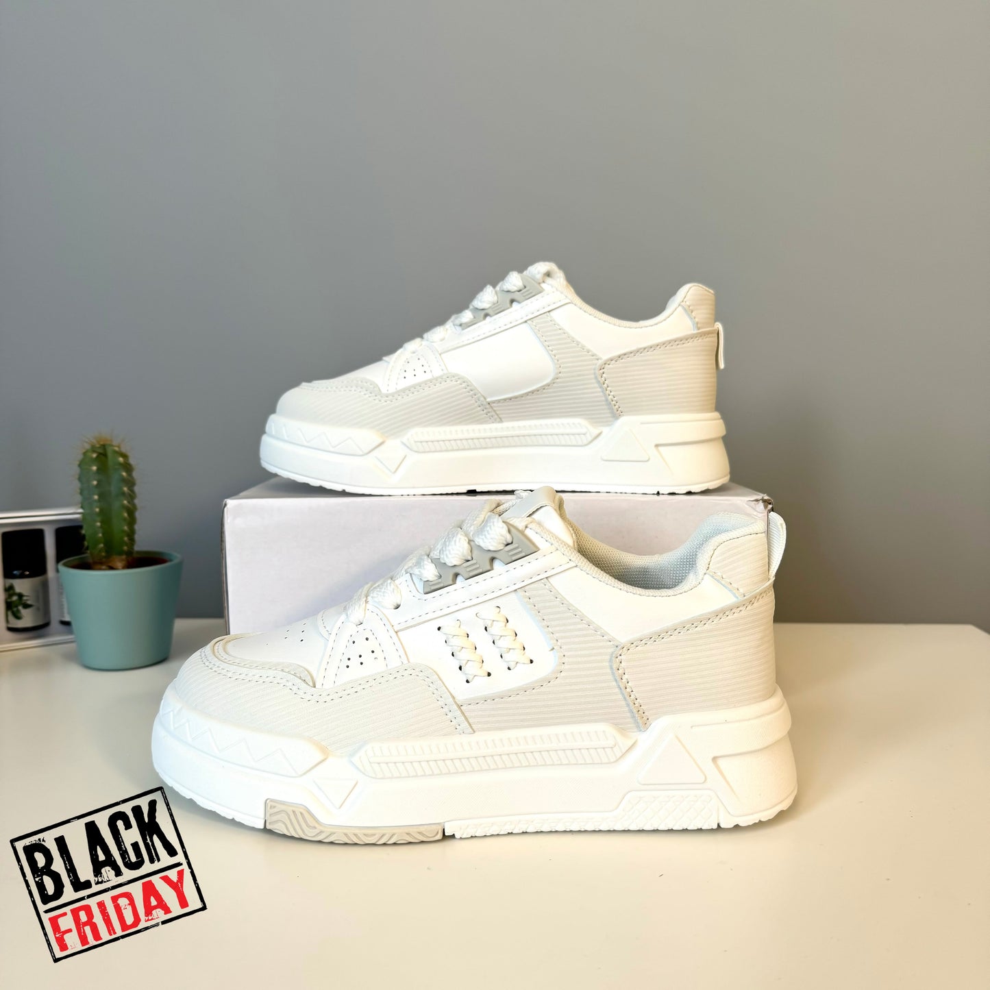 Adidasi dama casual albi 718
