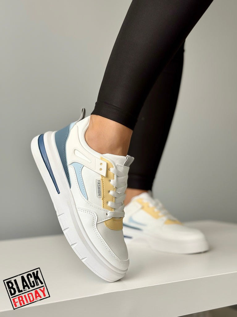 Adidasi dama casual albi 712 A39-1