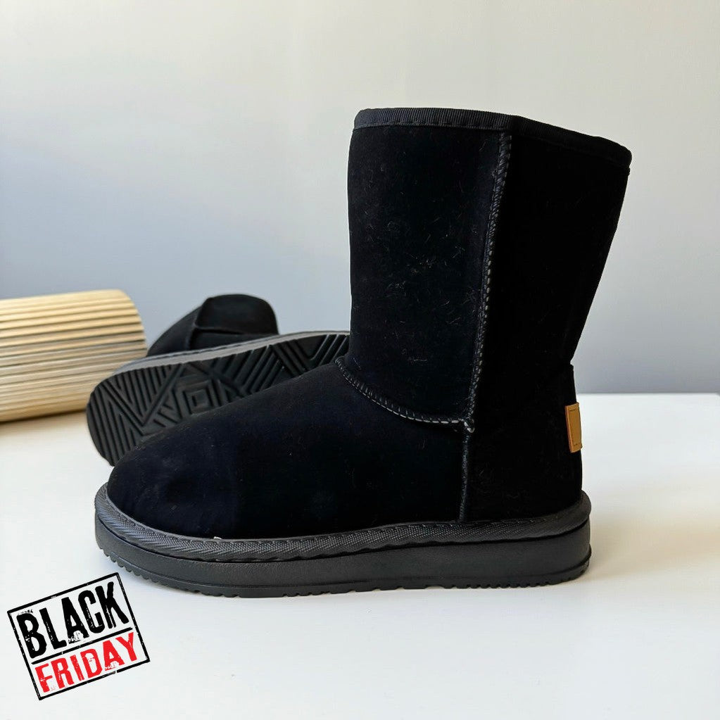 Ghete dama imblanite casual negre 121 T14-3