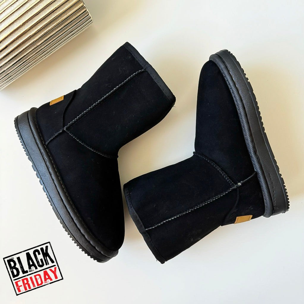 Ghete dama imblanite casual negre 121 T14-3