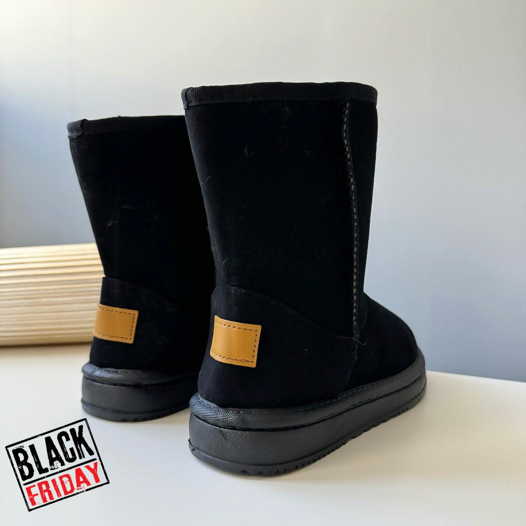 Ghete dama imblanite casual negre 121 T14-3