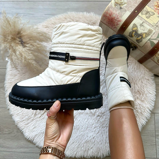 Ghete dama, imblanite,bej, b709