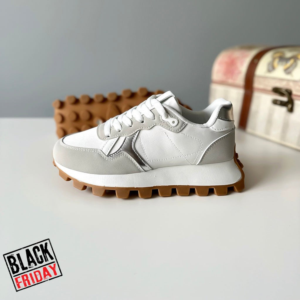 Adidasi dama casual albi 219 T52-2