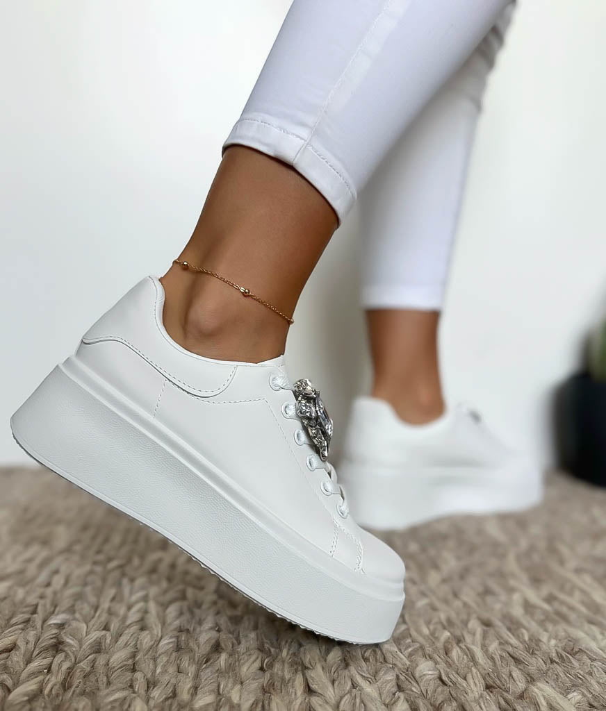 Adidasi dama casual albi 221
