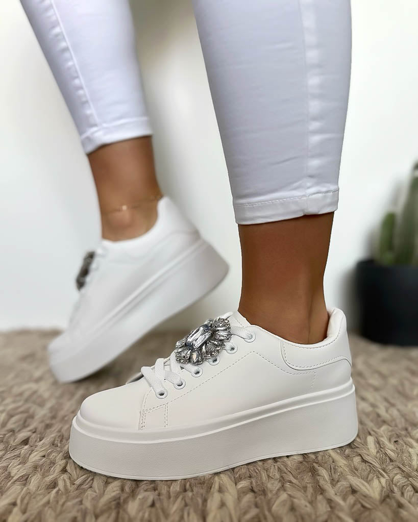 Adidasi dama casual albi 221