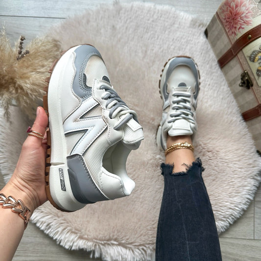 Adidasi dama casual gri 2532 N7-2