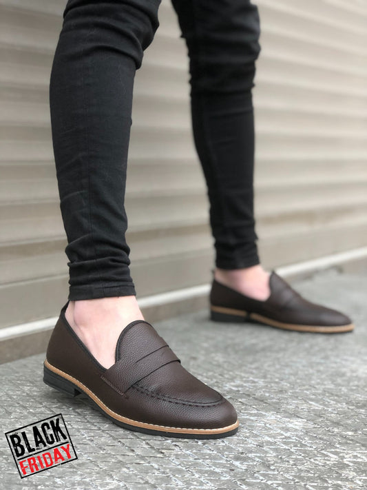 Mocasini barbati maro 12226