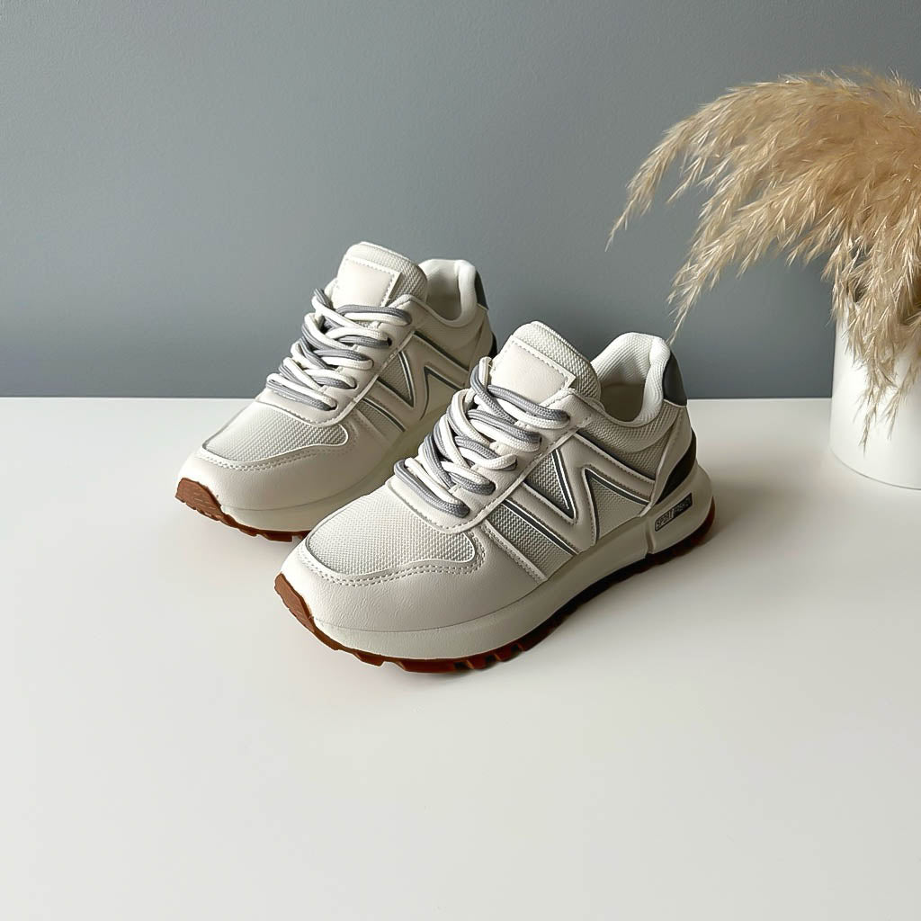 Adidasi dama casual albi 30664 N13-4
