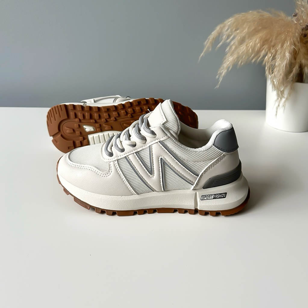 Adidasi dama casual albi 30664 N13-4