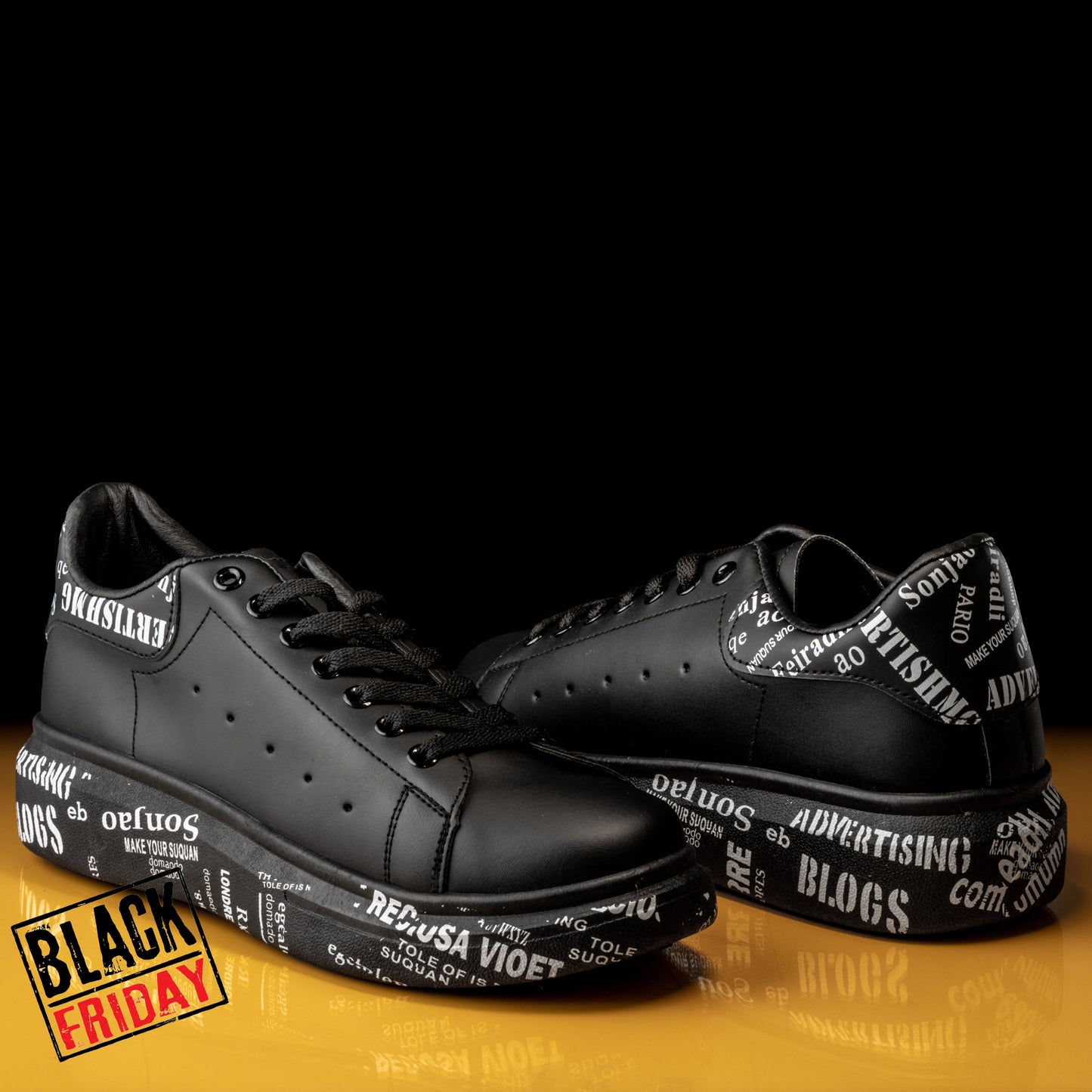 Adidasi barbati casual negri B3623