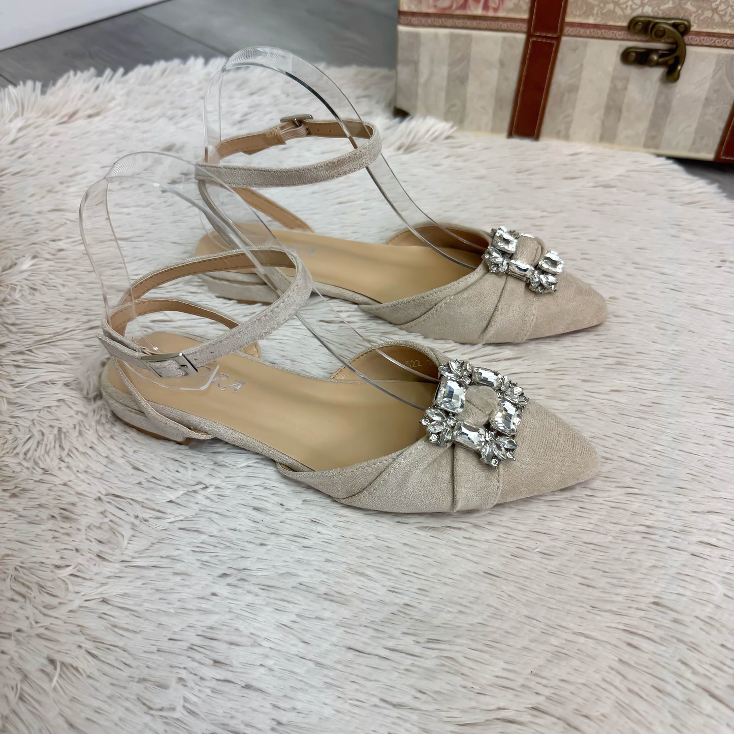 Sandale dama bej 522