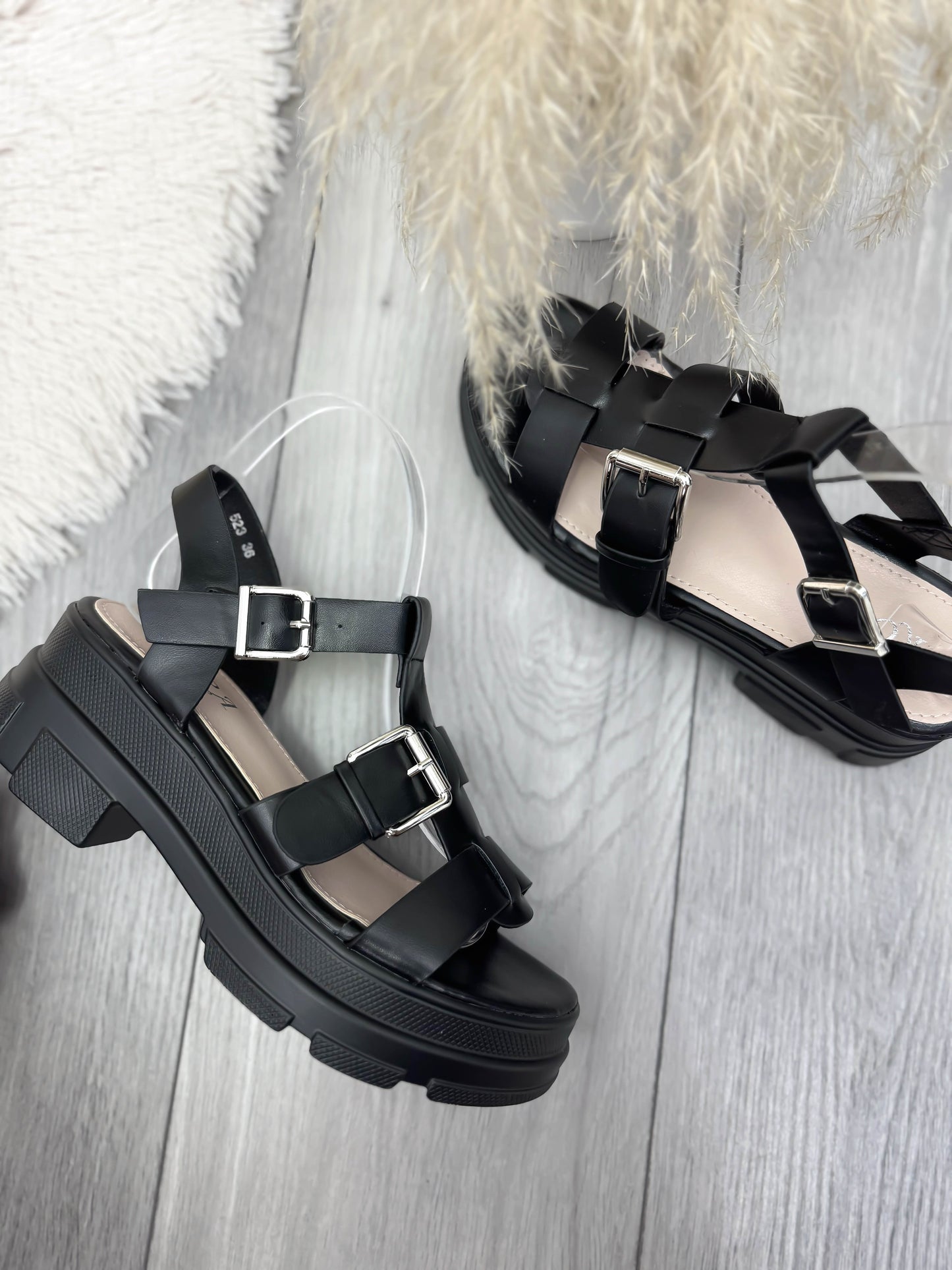 Sandale dama negre 523