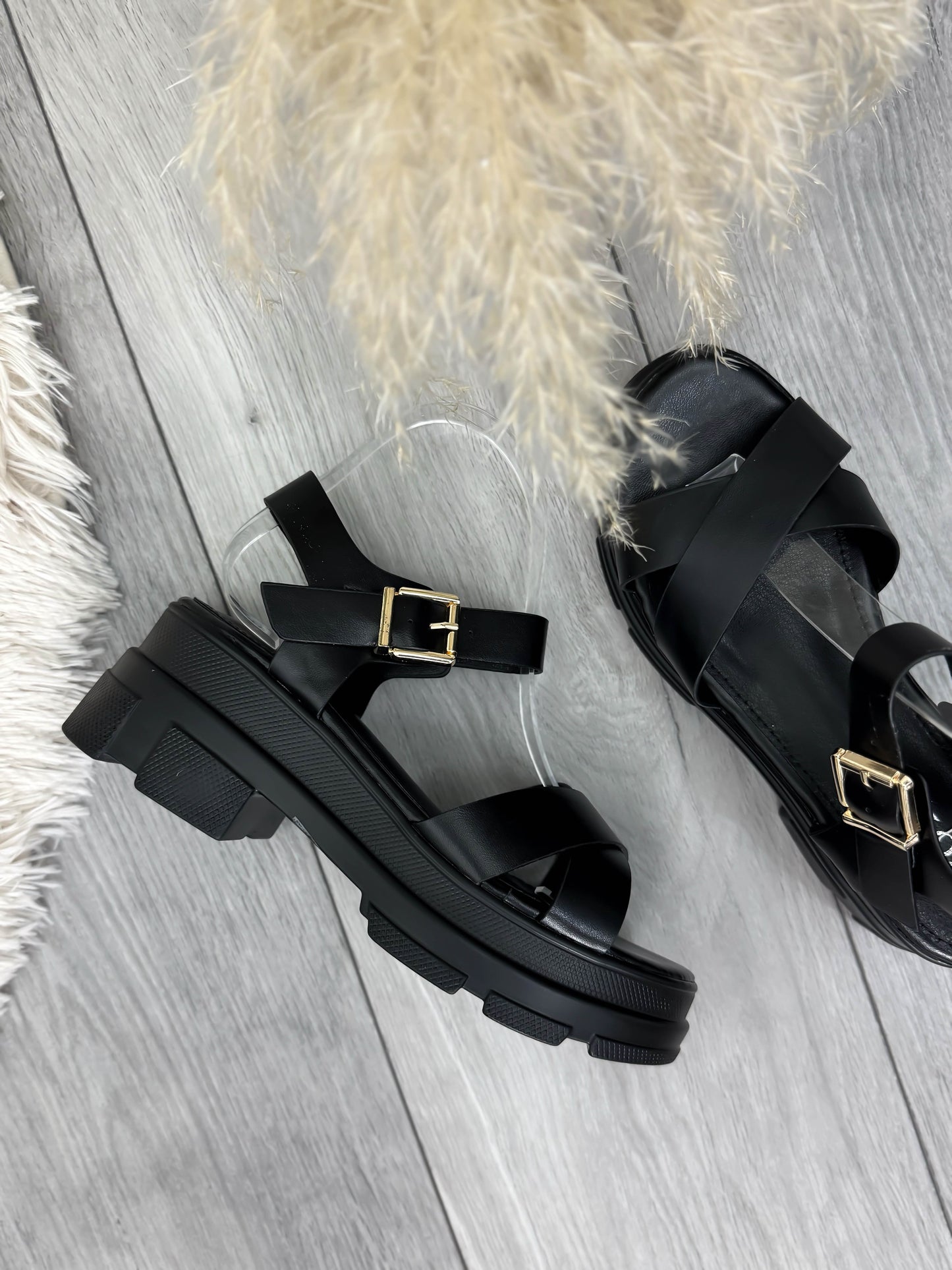 Sandale dama negre 524