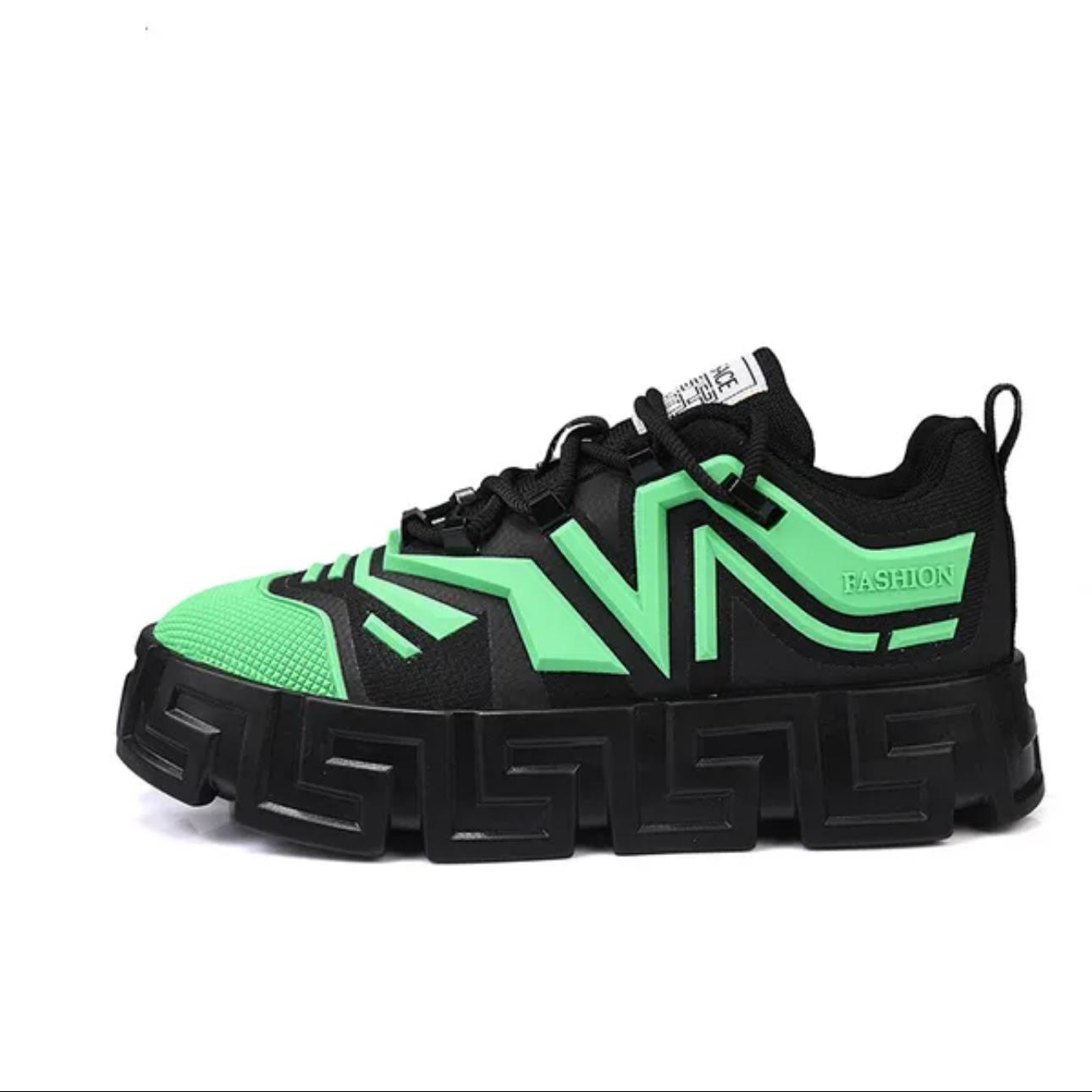 Adidasi barbati VSC negru cu verde 081