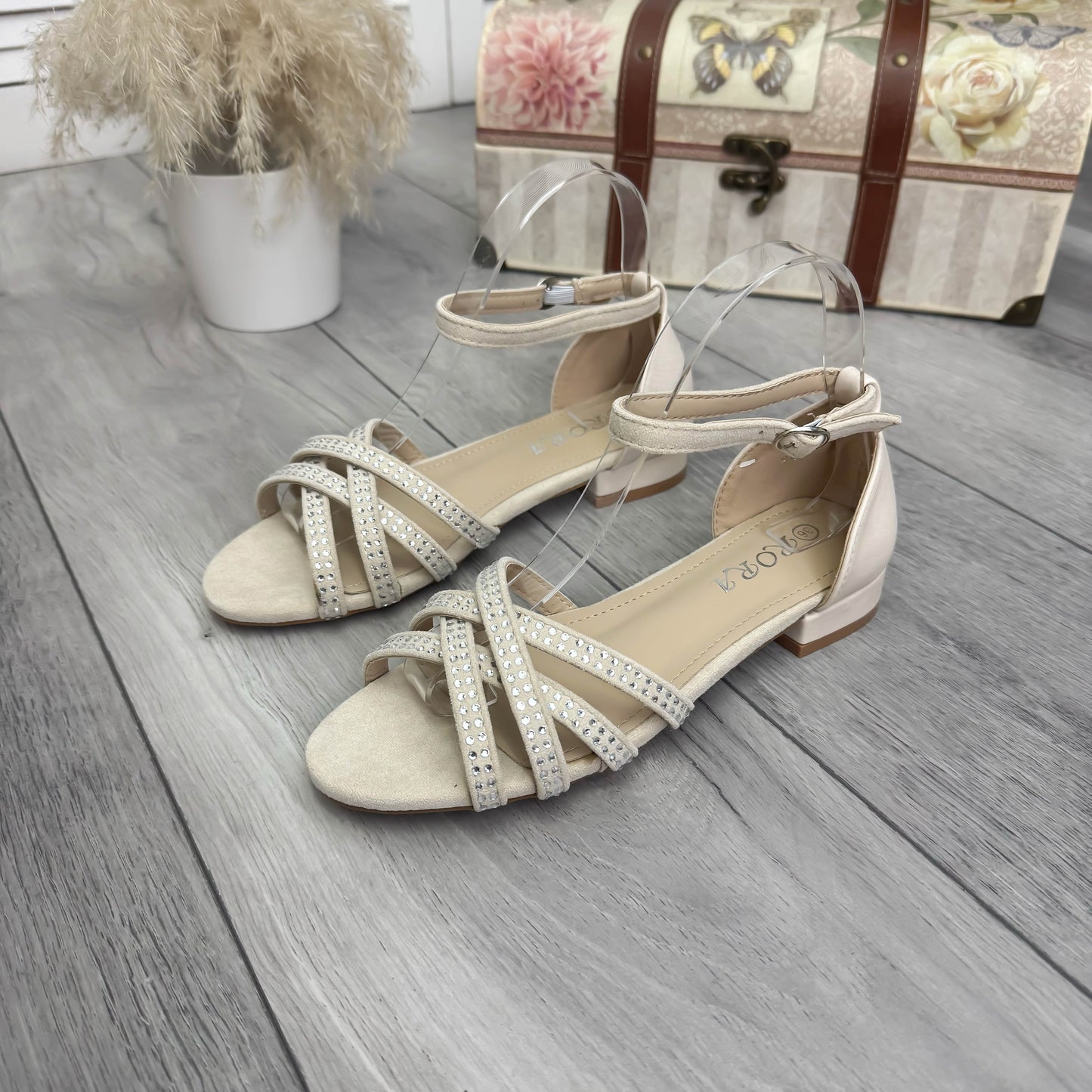 Sandale dama bej 617