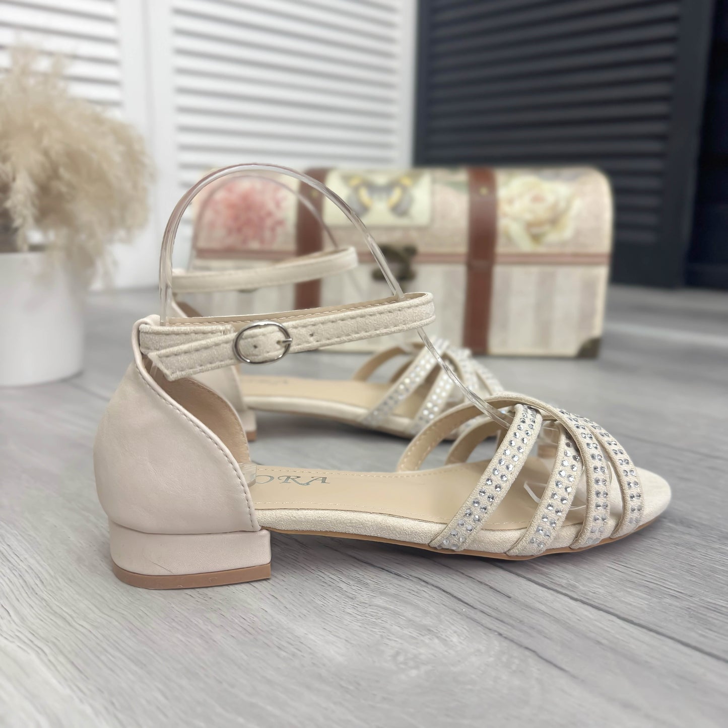 Sandale dama bej 617