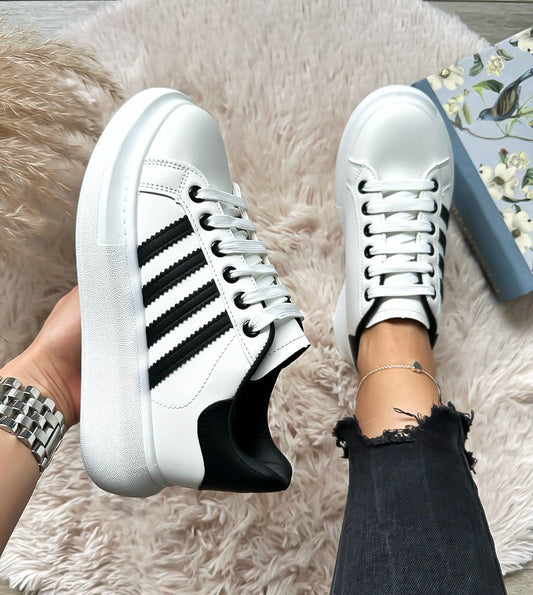 Adidasi dama casual albi 6622 N17-1