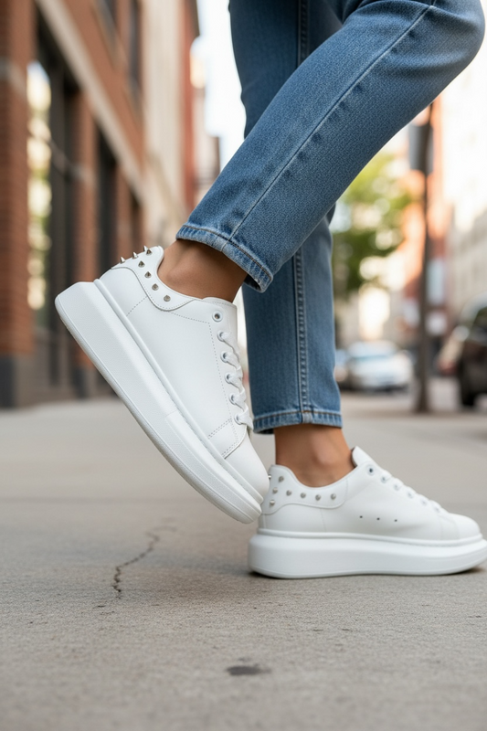 Adidasi dama casual albi 6626