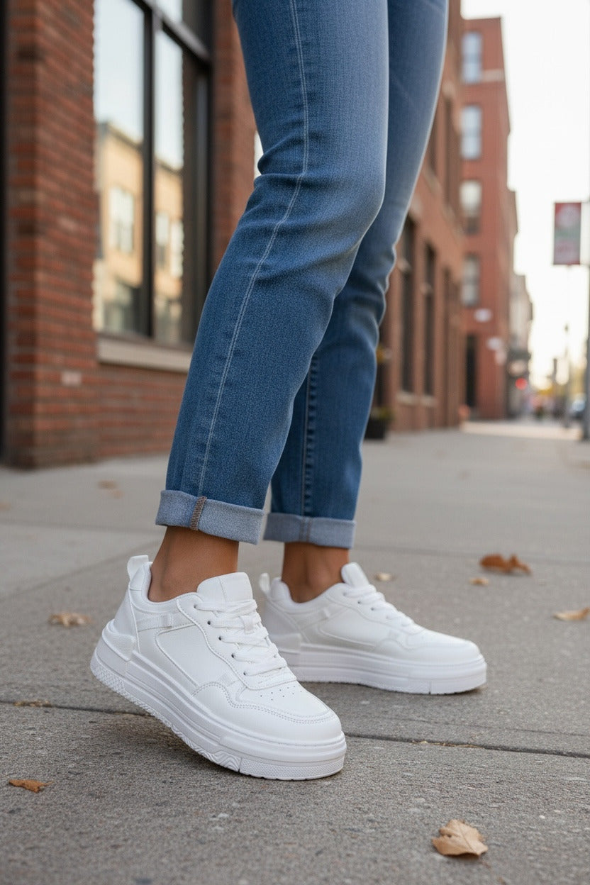 Adidasi dama casual albi 8002