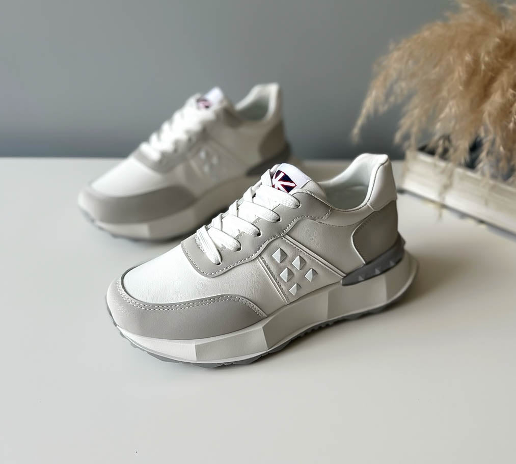 Adidasi dama casual albi A01 A40-1
