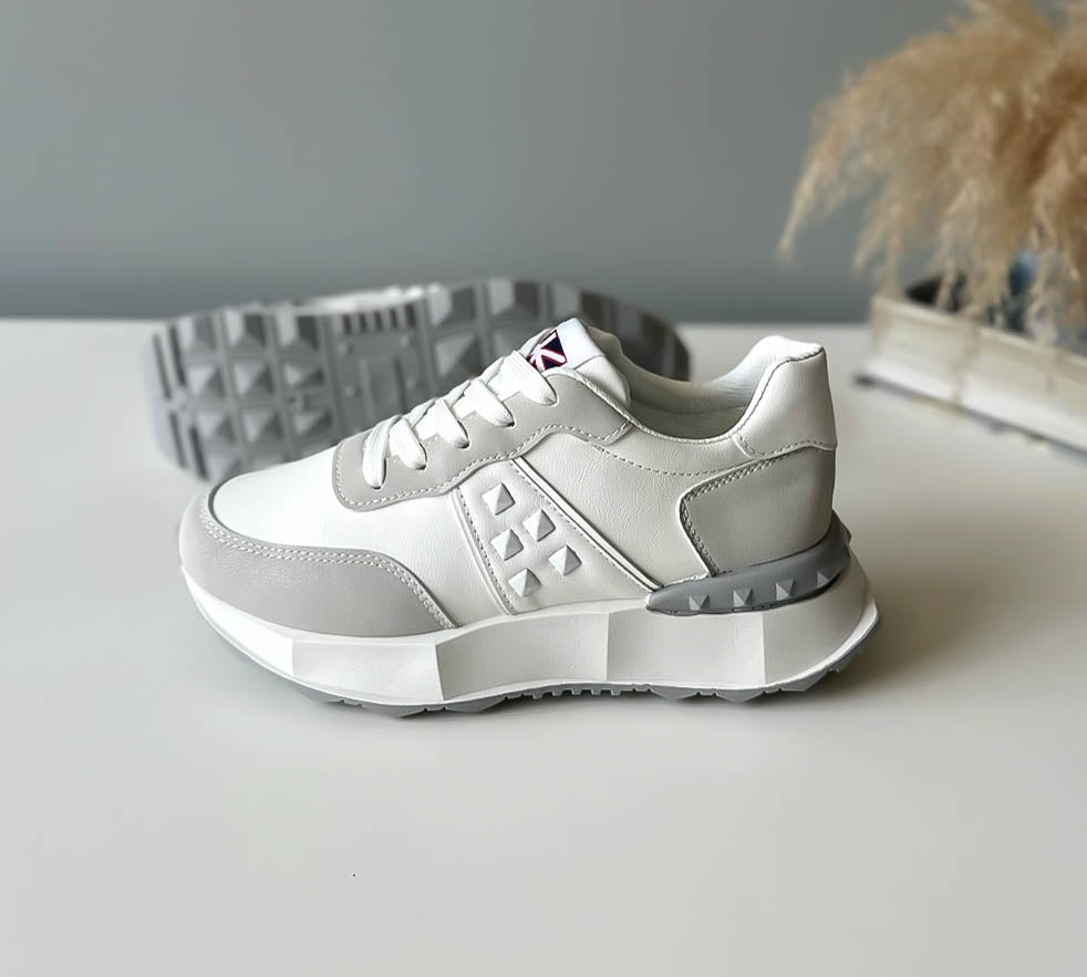 Adidasi dama casual albi A01 A40-1