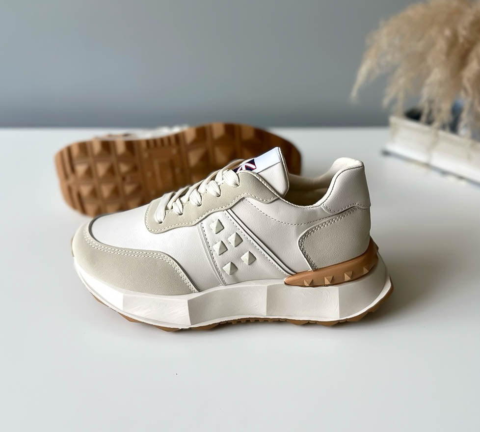 Adidasi dama casual bej A01 A40-1
