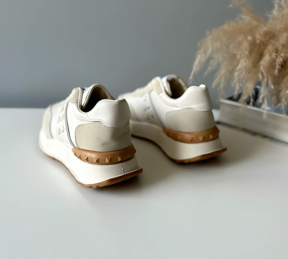 Adidasi dama casual bej A01 A40-1