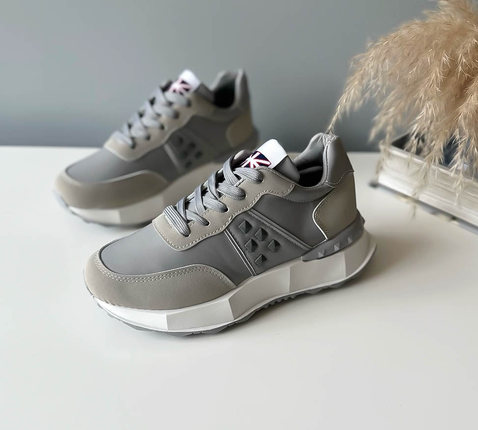 Adidasi dama casual gri A01 A40-1