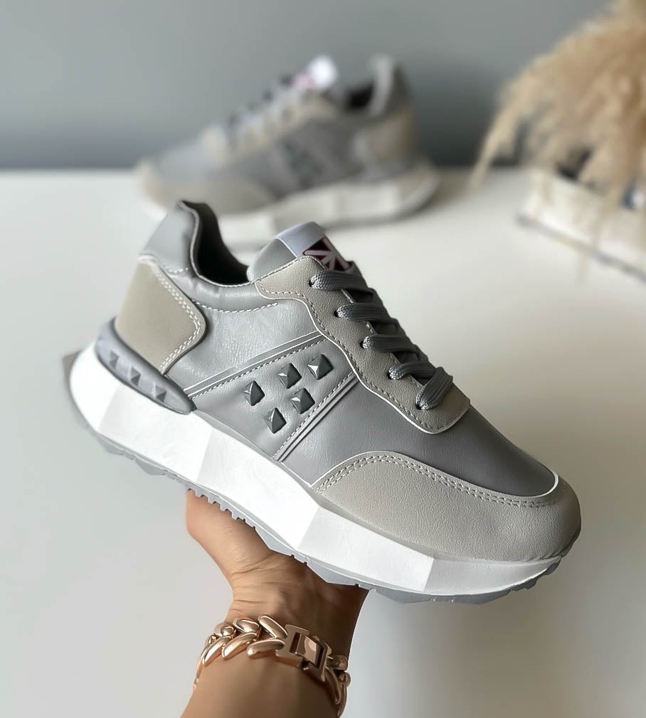 Adidasi dama casual gri A01 A40-1