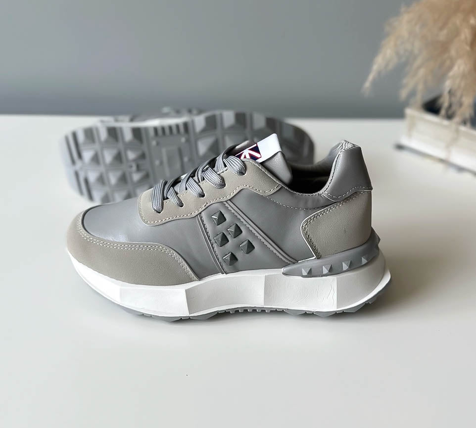Adidasi dama casual gri A01 A40-1