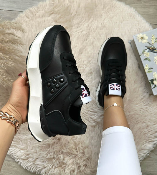 Adidasi dama casual negri A01 T7-3