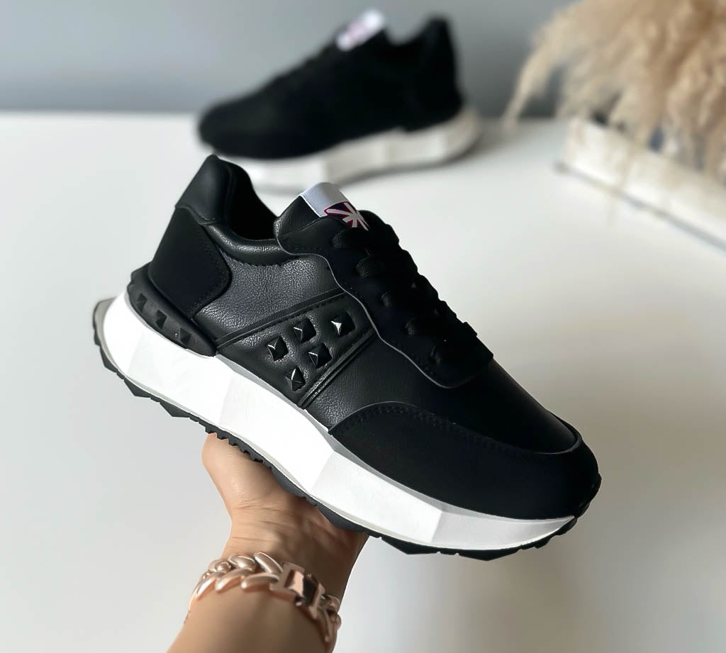 Adidasi dama casual negri A01 T7-3