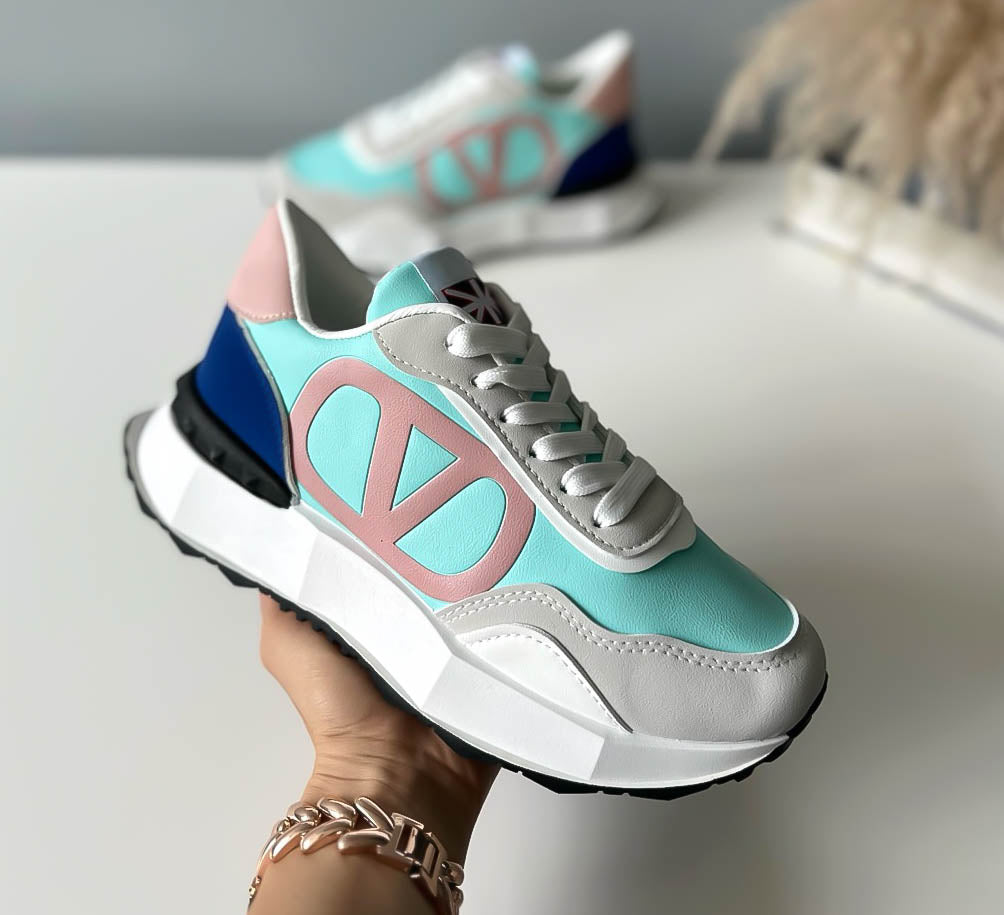 Adidasi dama casual turcoaz A21