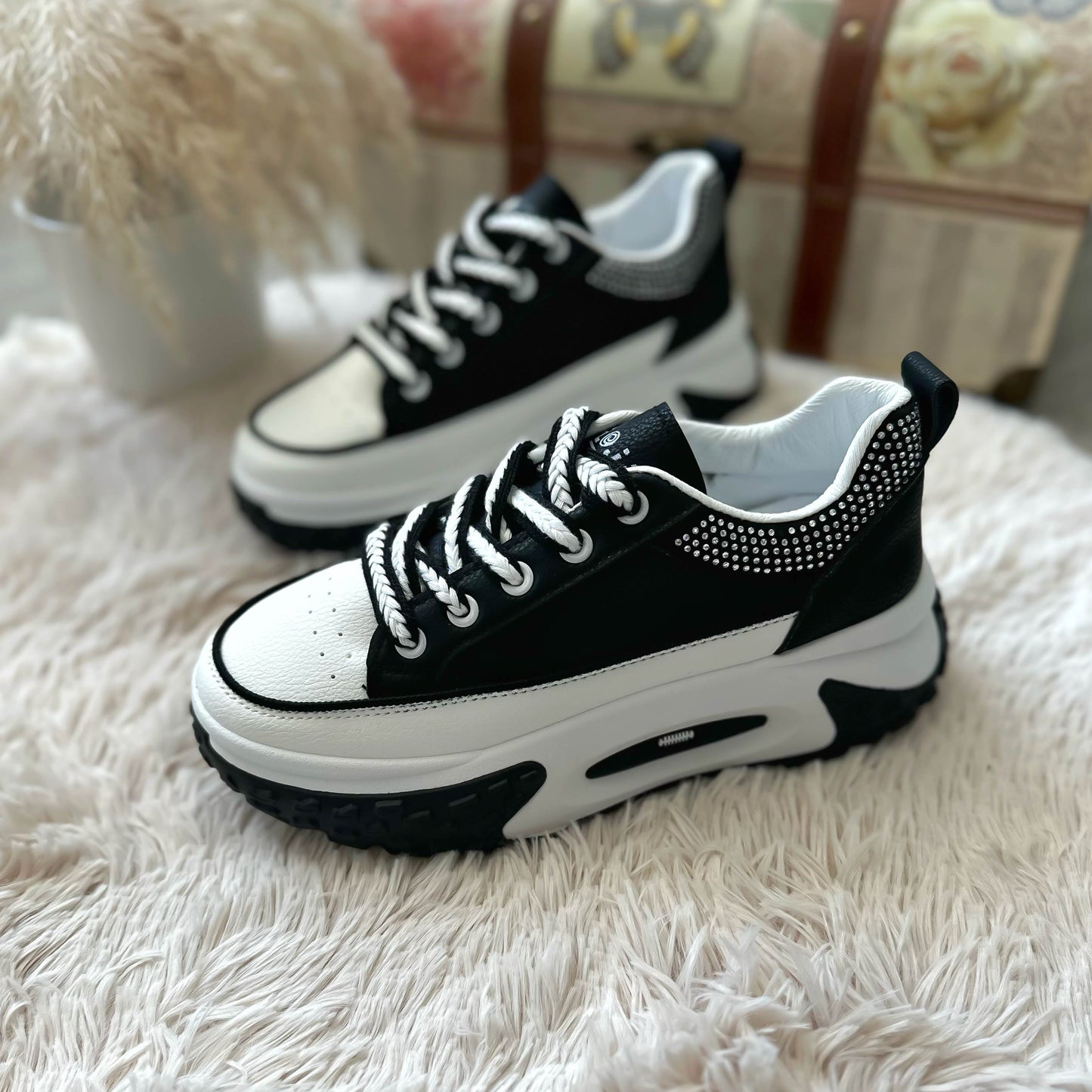 Adidasi dama casual negri B2408 T55-1