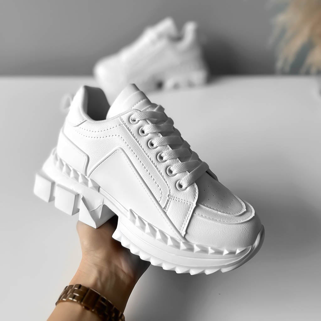 Adidasi dama casual albi B36