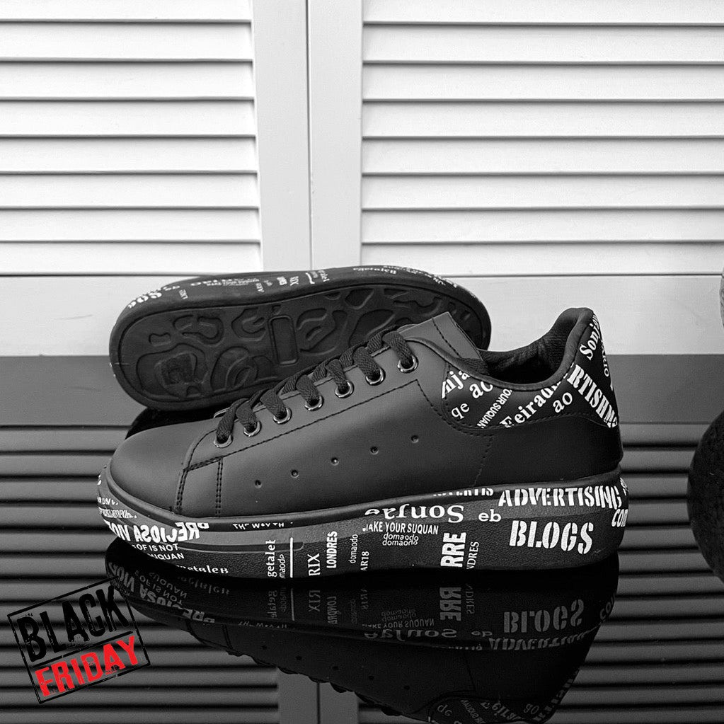 Adidasi barbati casual negri B3623