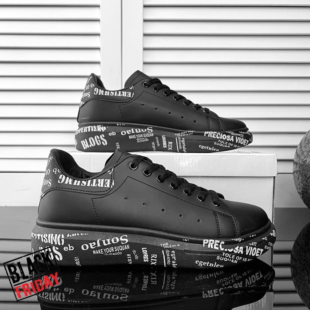Adidasi barbati casual negri B3623