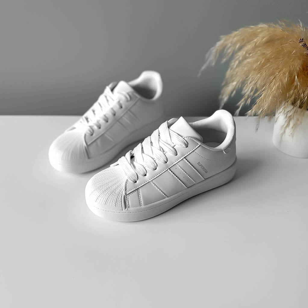 Adidasi dama casual albi, BL562 T7-3