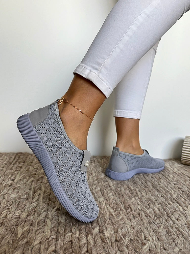 Espadrile dama casual gri CL08 A11-3