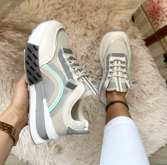 Adidasi dama casual bej CL2302 A3-3