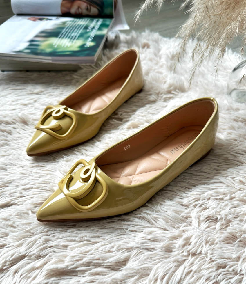 Pantofi eleganti dama, GN603, mustar N7-3