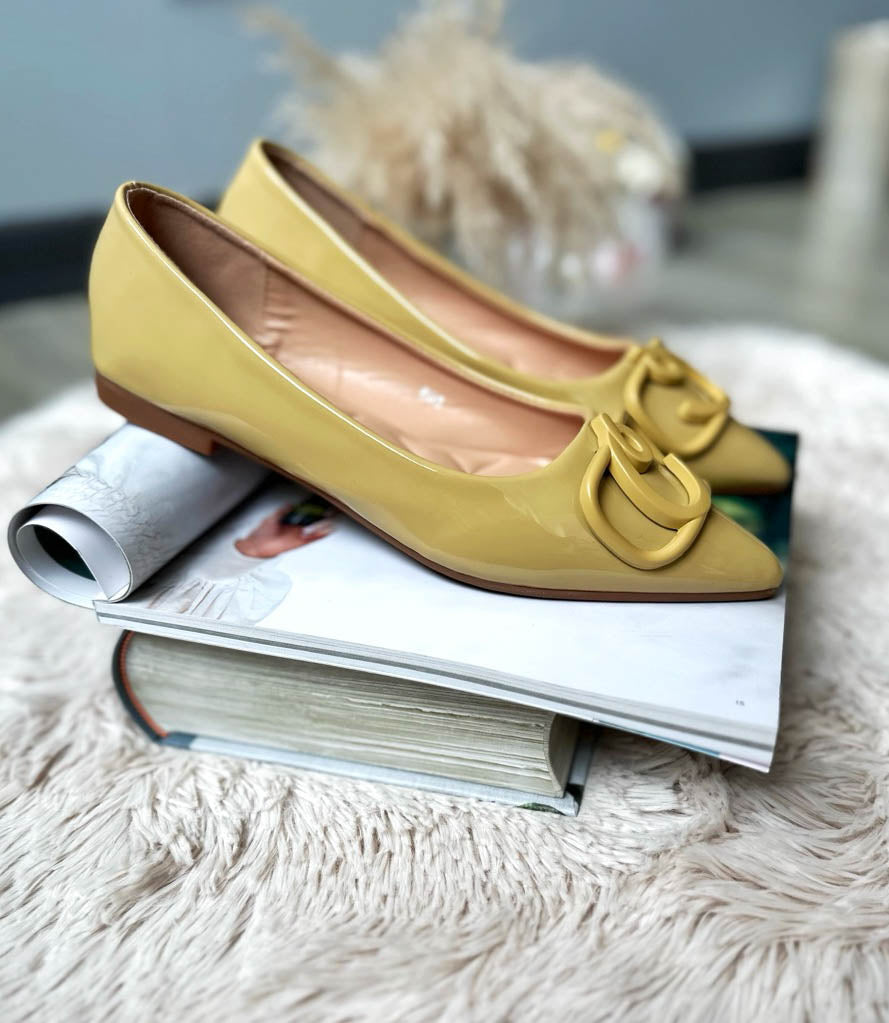 Pantofi eleganti dama, GN603, mustar N7-3