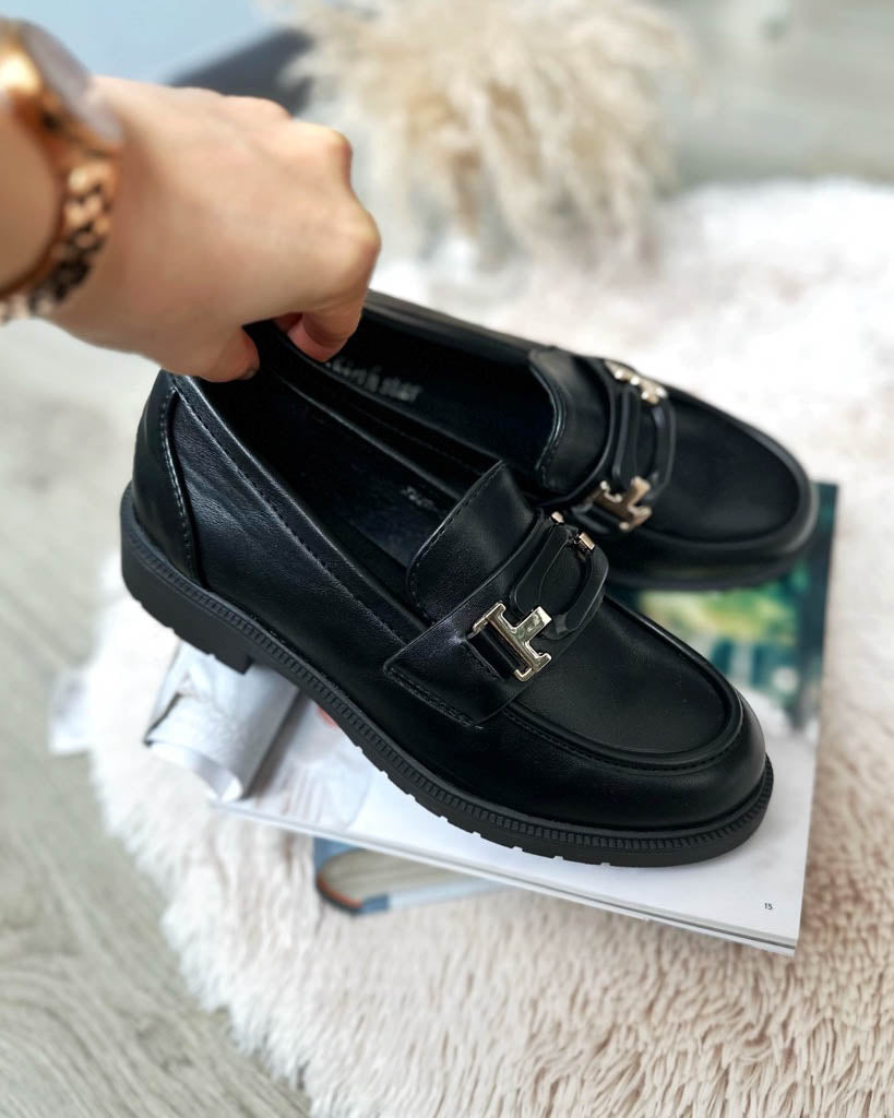 Mocasini eleganti dama, GN607, negri T55-3