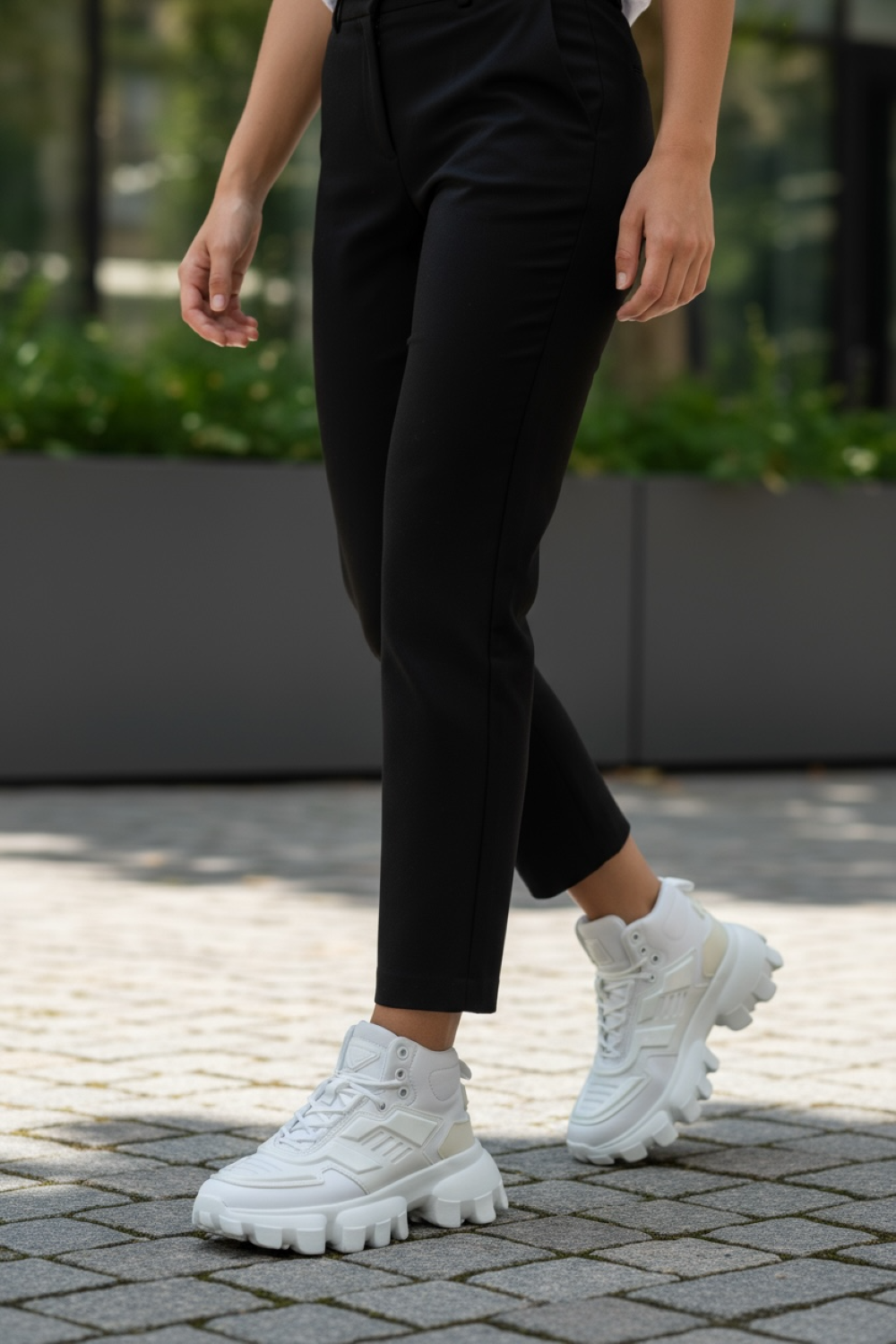 Adidasi dama casual albi , inalti, H50