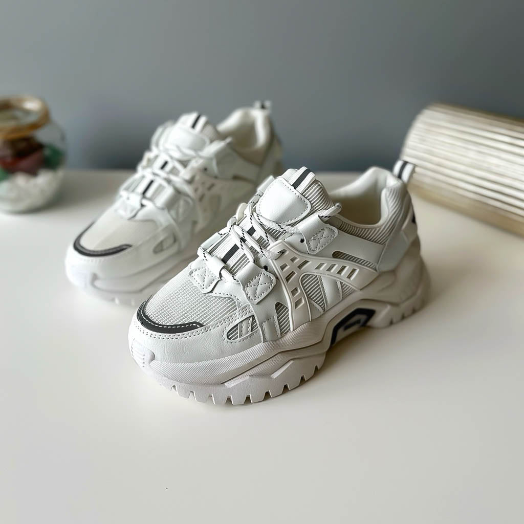 Adidasi dama casual albi k09