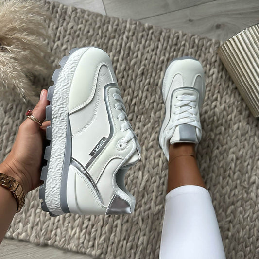 Adidasi dama casual albi LA240 N12-3